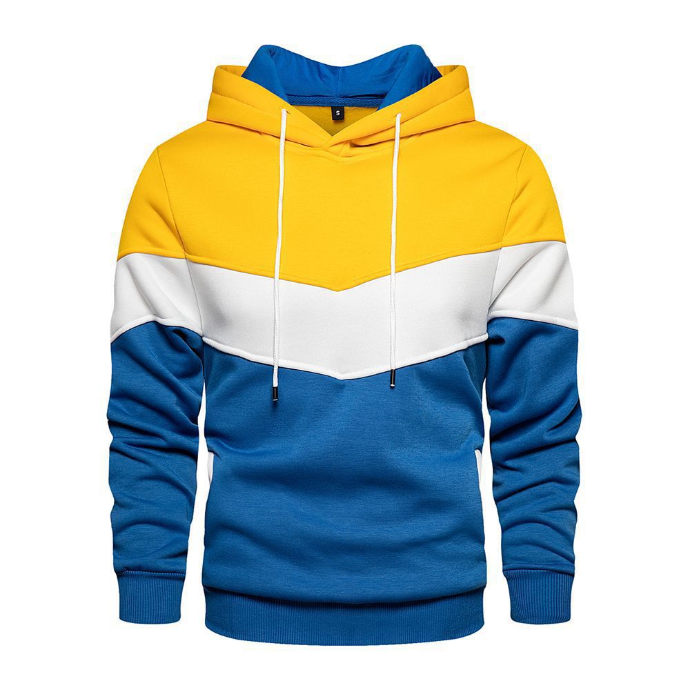 Herren modischer Kapuzenpullover mit Farbakzenten und praktischen Taschen Echoarchiv