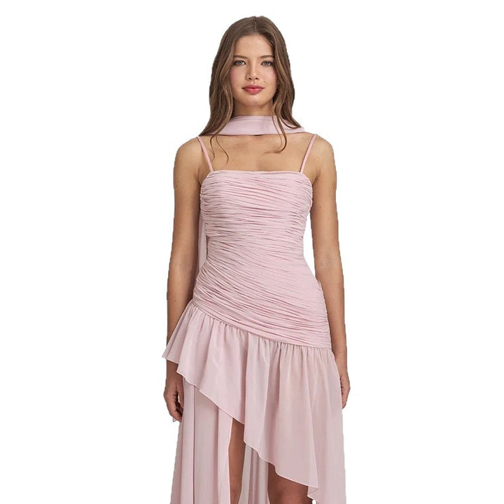 Damen Elegantes Kleid mit raffiniertem Rüschendesign Echo Archiv