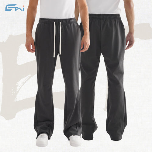 Damen Flared Sweathose mit weitem Bein, elastischem Bund und Kordelzug Echo Archiv
