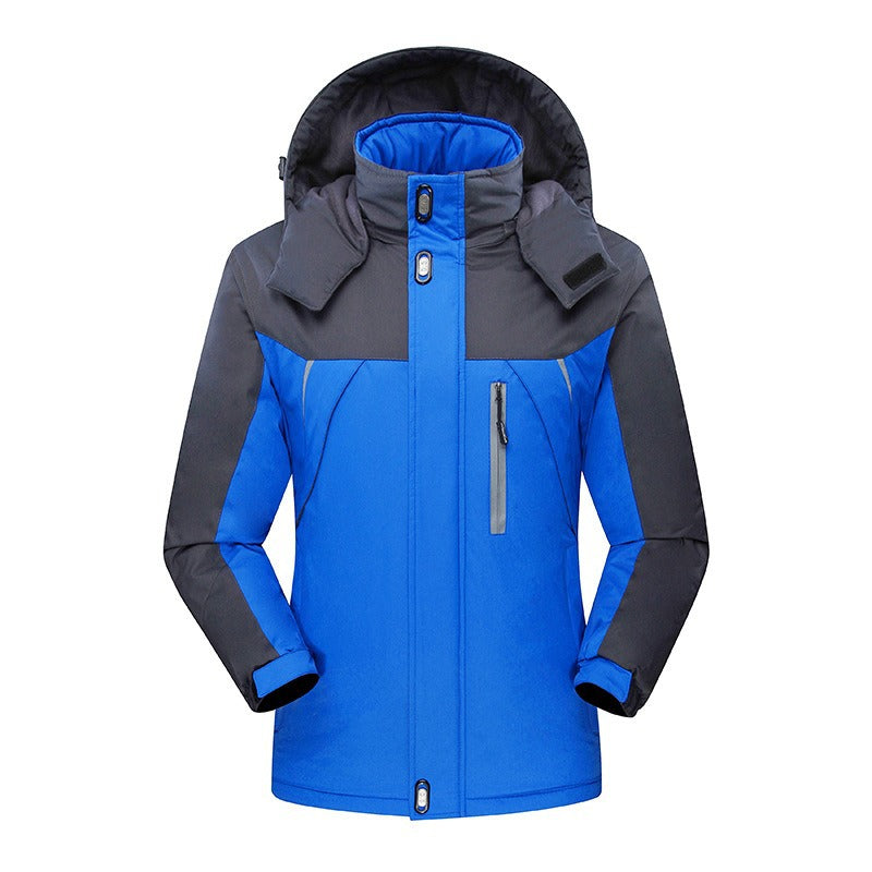 Herren Wasserdichte isolierte Softshell-Skijacke mit abnehmbarer Kapuze und Multifach-Taschen Echoarchiv