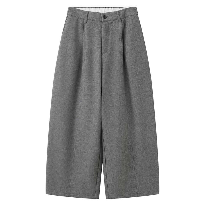 Damen Hochtaillierte Stoffhose mit weitem Palazzo‑Bein und Bundfalten Echoarchiv