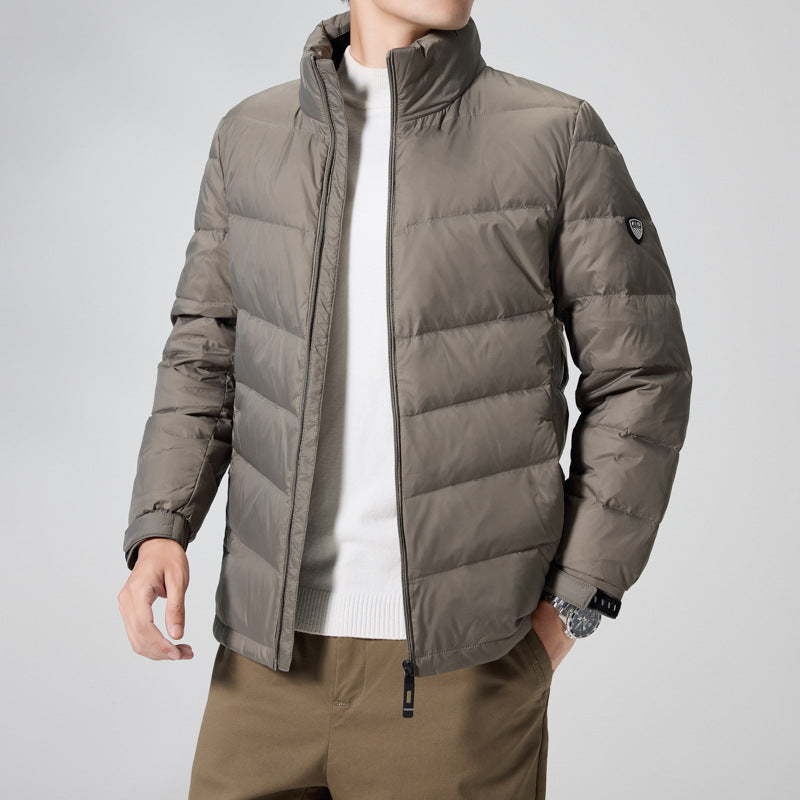 Herren Leichte gesteppte Thermojacke mit Stehkragen und winddichter Isolierung Echo Archiv