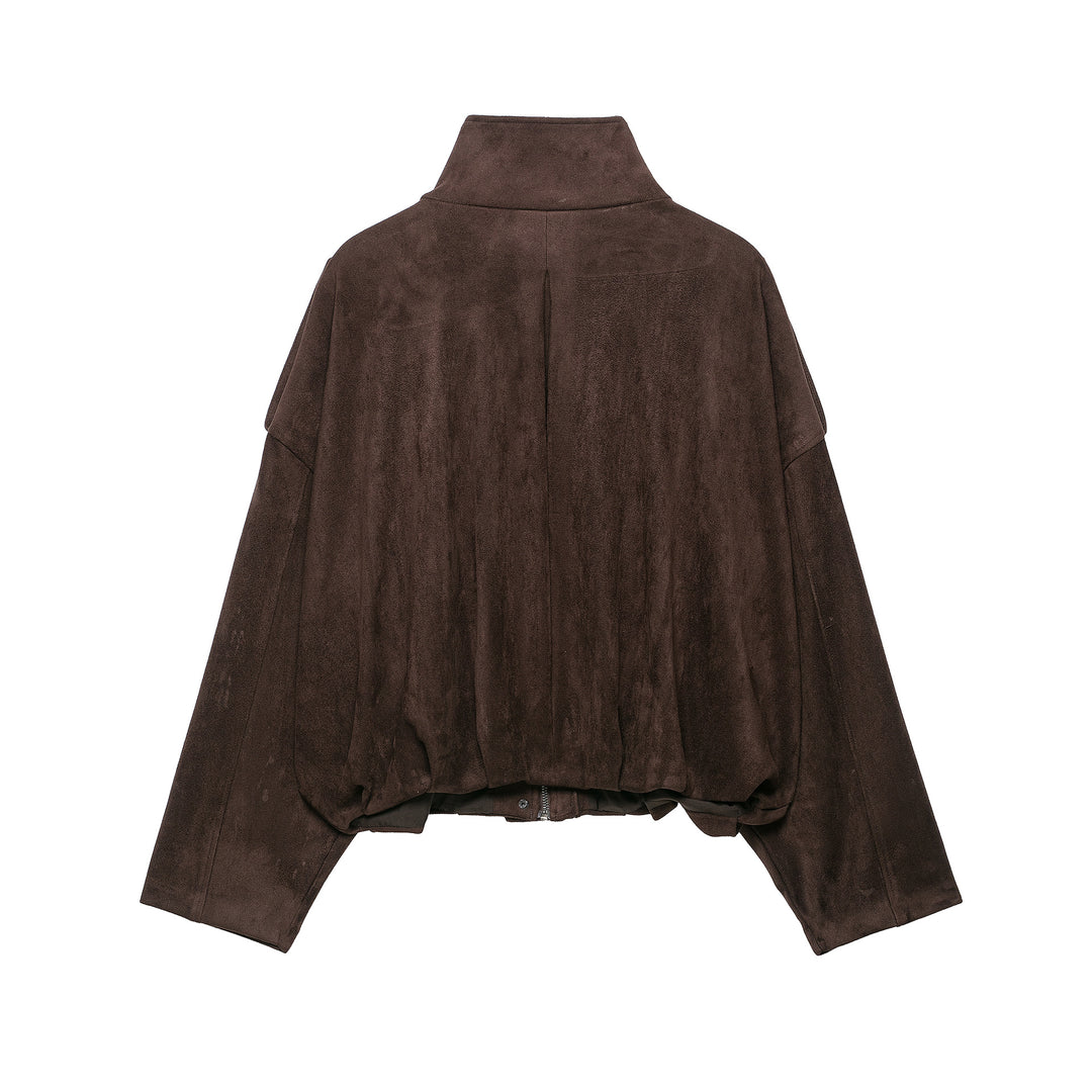 Damen Kurze Wildlederoptik-Fieldjacke Echoarchiv