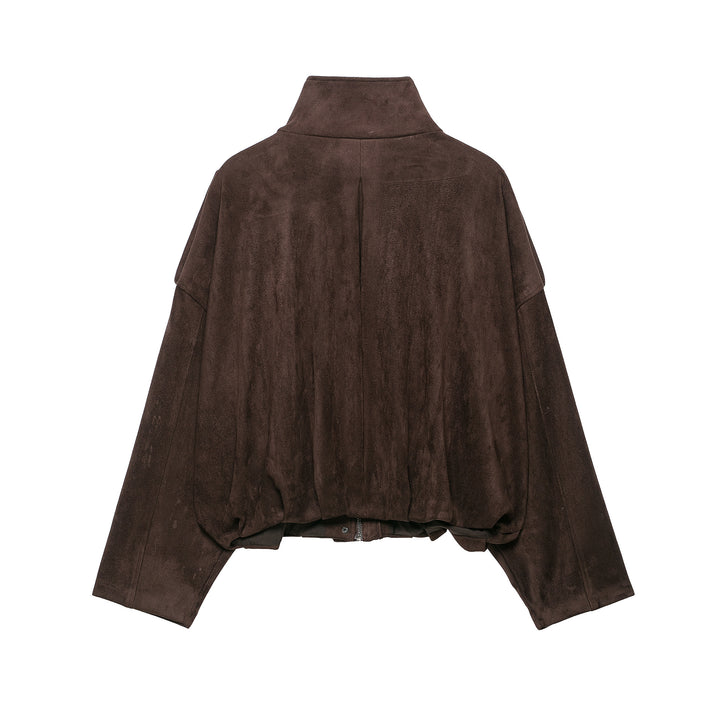 Damen Kurze Wildlederoptik-Fieldjacke Echoarchiv