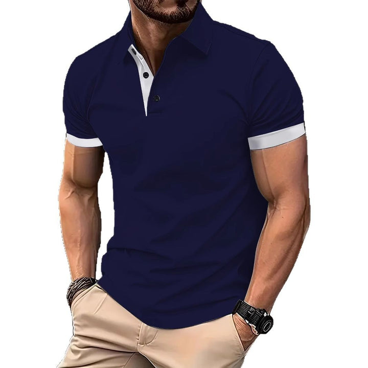 Herren Poloshirt mit modischem Kontrastdetail Echoarchiv