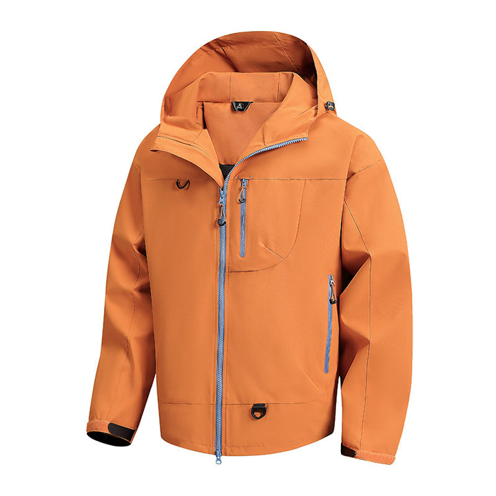 Herren technische Outdoor-Jacke mit wasserdichtem Gewebe und verstellbarem Kapuzensystem Echoarchiv