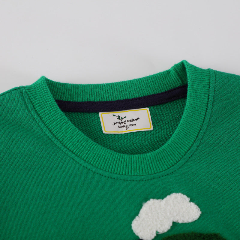 Jungen Sweatshirt mit buntem Bagger- und Lkw-Motiv Echo Archiv