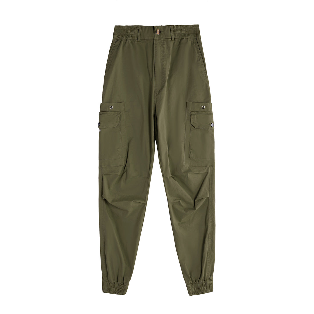 Herren Cargo-Hose mit funktionalen Taschen und elastischem Bund Echoarchiv