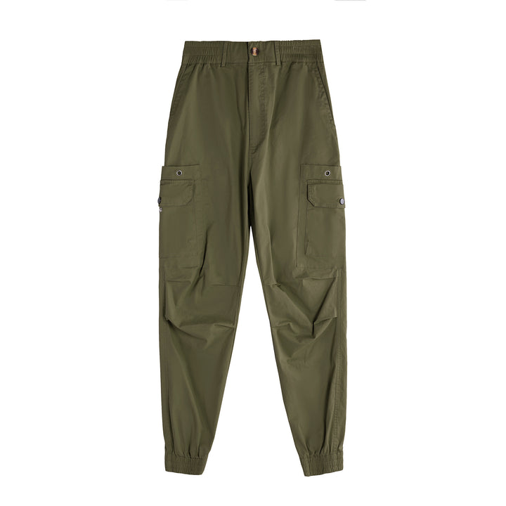 Herren Cargo-Hose mit funktionalen Taschen und elastischem Bund Echoarchiv