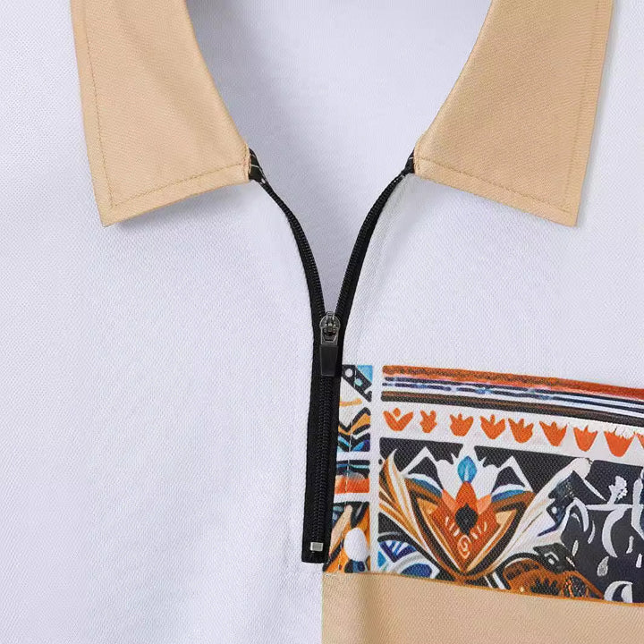 Herren modisches Freizeit-Outfit mit auffälligem Druck und atmungsaktiven Materialien Echoarchiv