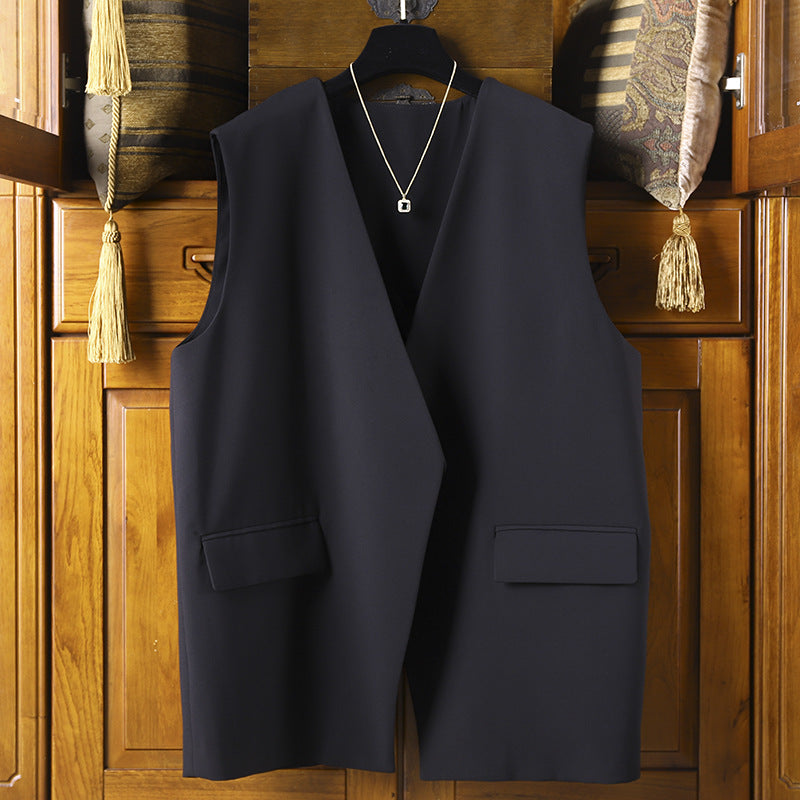 Damen Modische Ärmellose Blazer-Weste Echoarchiv