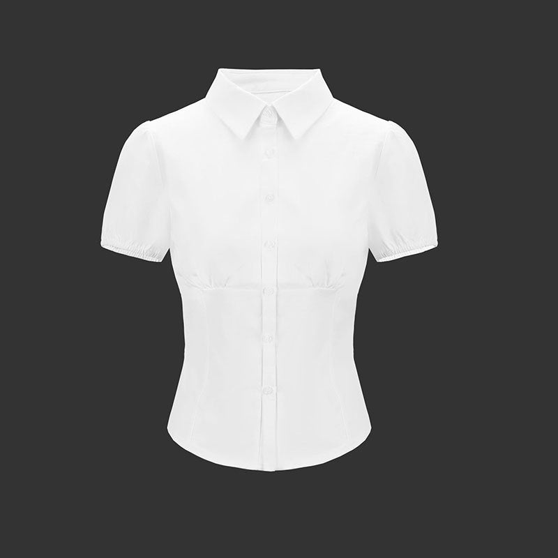 Damen Bluse mit Puffärmeln und taillierter Passform Echo Archiv