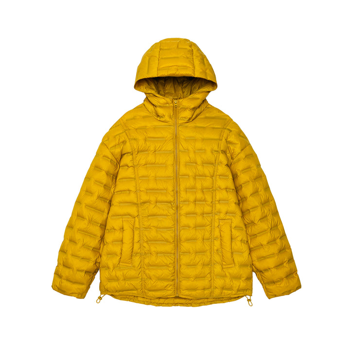 Herren Ultraleichte Stepp-Isolationsjacke mit Kapuze und verstellbarem Saum Echoarchiv