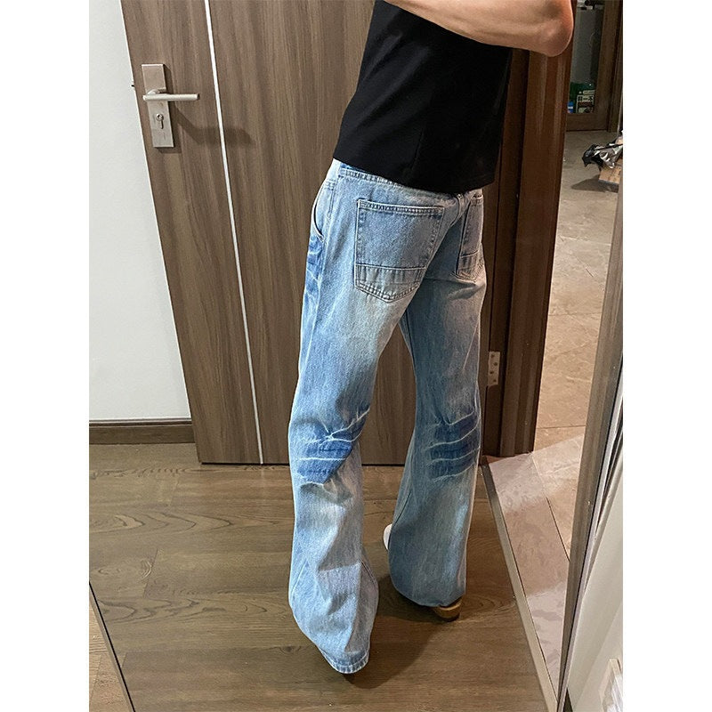 Herren Lässige Weitgeschnittene Denim-Jeans Echoarchiv