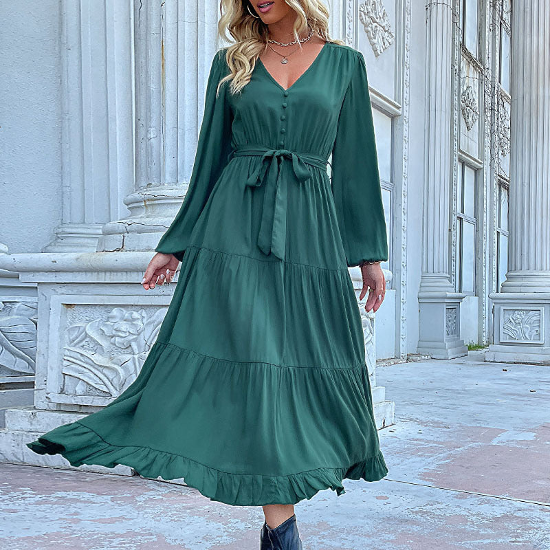 Damen Lange Bluse mit Taillengürtel Echo Archiv