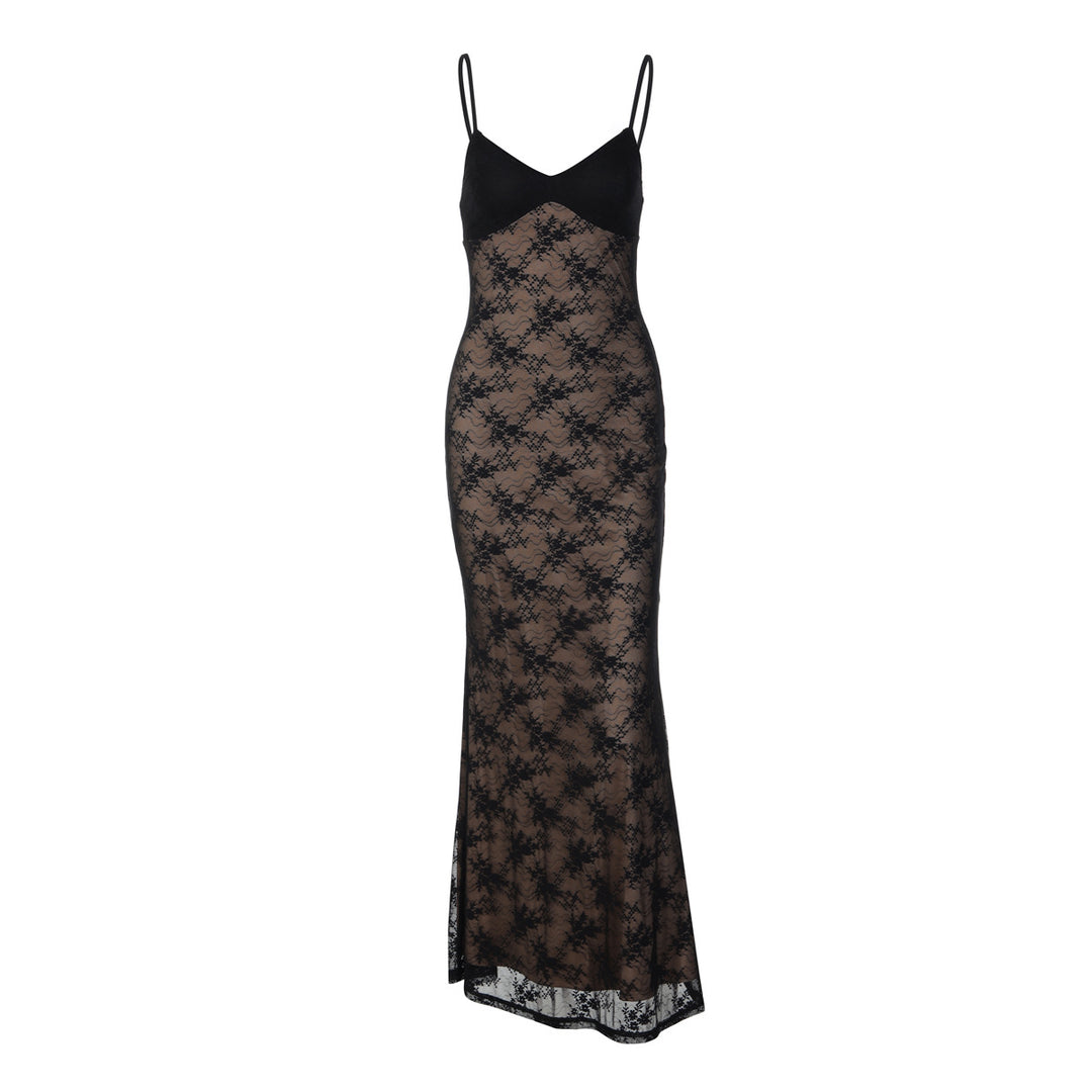 Damen Spitzen-Maxisommerkleid Echo Archiv