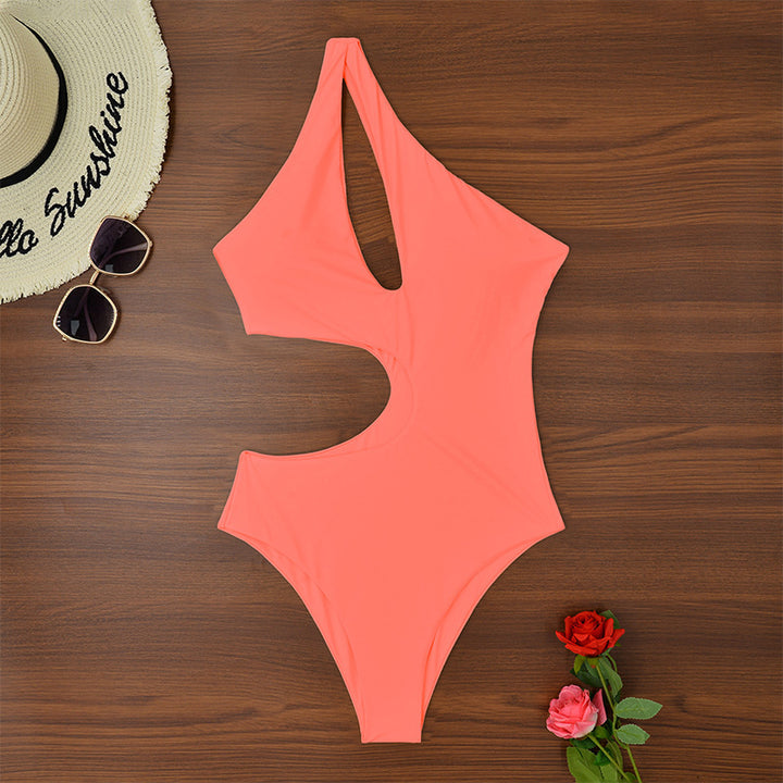 Damen Einteiliger Badeanzug mit modernem Cut-Out und stylischem Design Echo Archiv