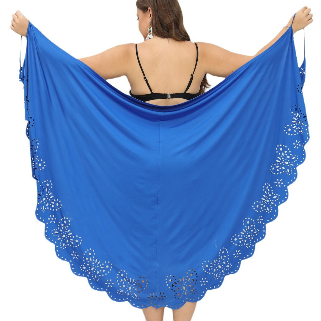 Damen schicker Strandüberwurf mit floralem Schnitt Echo Archiv