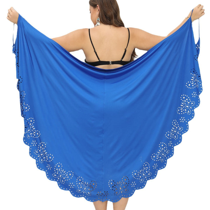 Damen schicker Strandüberwurf mit floralem Schnitt Echo Archiv