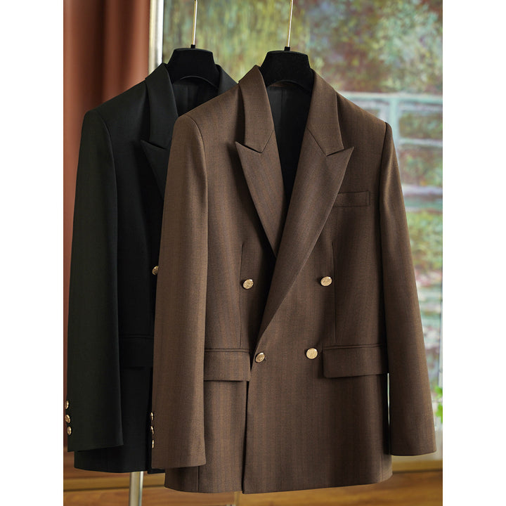 Damen Eleganter Doppeltbreasted Blazer Echoarchiv 1789269052