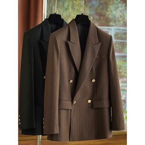 Damen Eleganter Doppeltbreasted Blazer Echoarchiv 1789269052