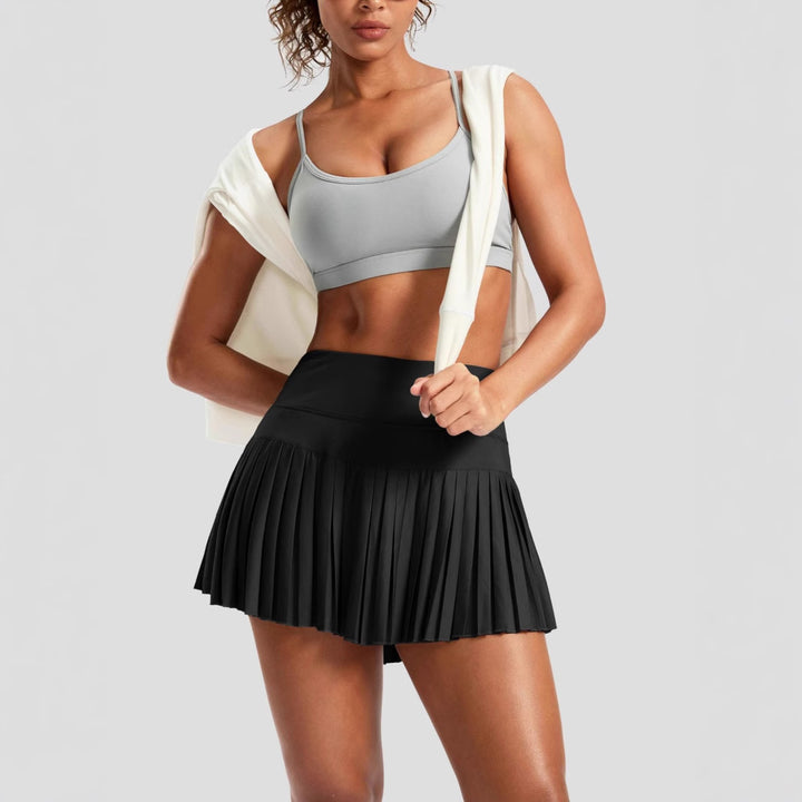 Damen Sportlicher Plisseerock mit integrierten Shorts Echo Archiv