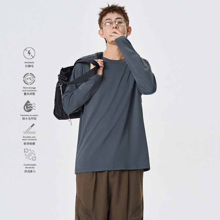 Herren Langarm-Thermo-Shirt mit Waffelstruktur und atmungsaktivem Funktionsmaterial Echo Archiv