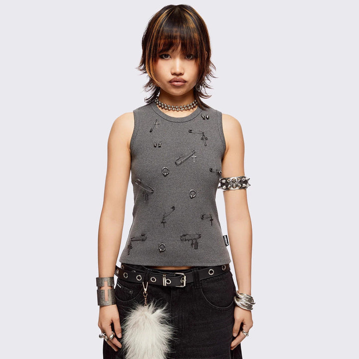 Damen figurbetontes T-Shirt mit hochwertigem Detail Echo Archiv