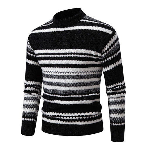 Herren Strickpullover mit strukturiertem Muster Echoarchiv