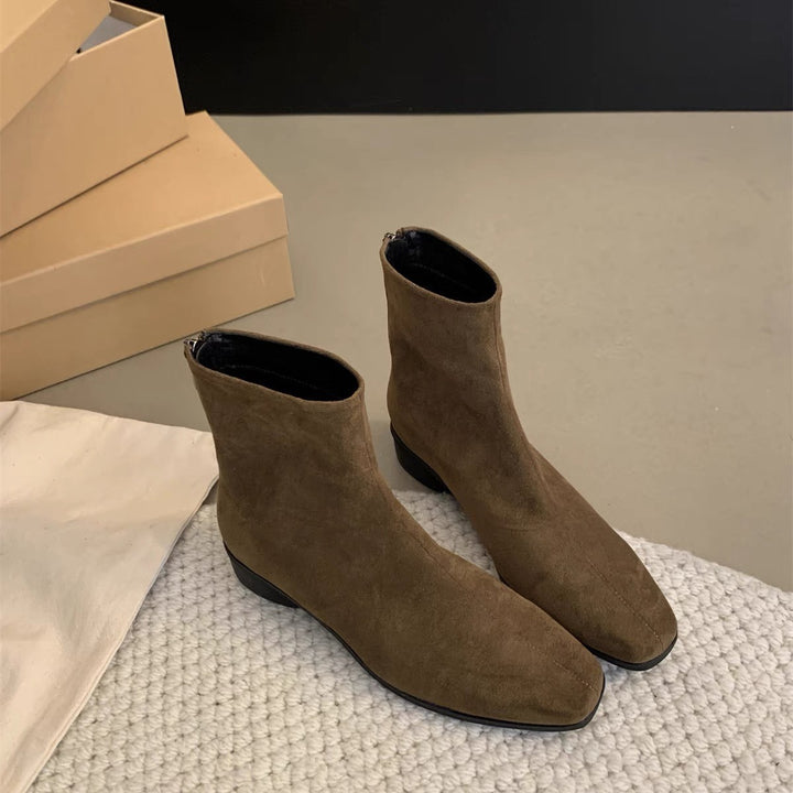 Damen Modische Wildleder Stiefeletten Echo Archiv