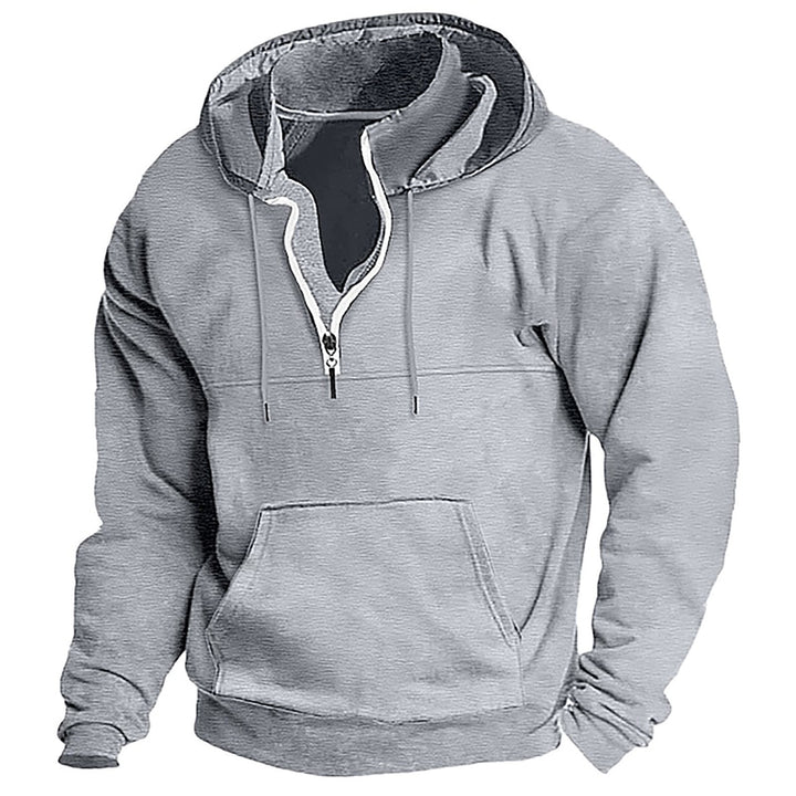 Herren Fleece Hoodie mit halbem Reißverschluss Echoarchiv