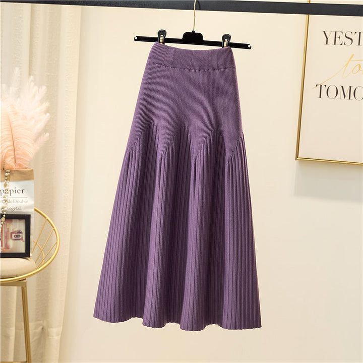 Damen Eleganter Plissee-Maxiröck mit voluminösem Saum Echo Archiv