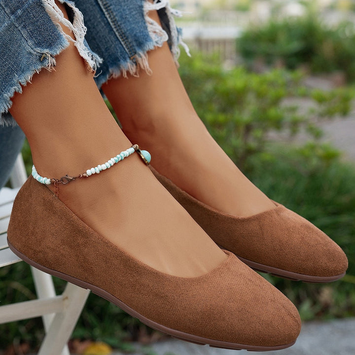 Damen Ballerinas aus weichem Wildleder Echoarchiv