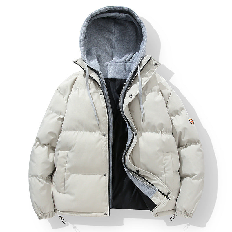 Herren wattierte Steppjacke mit integriertem Hoodie-Innenlayer und winddichter Außenlage Echo Archiv