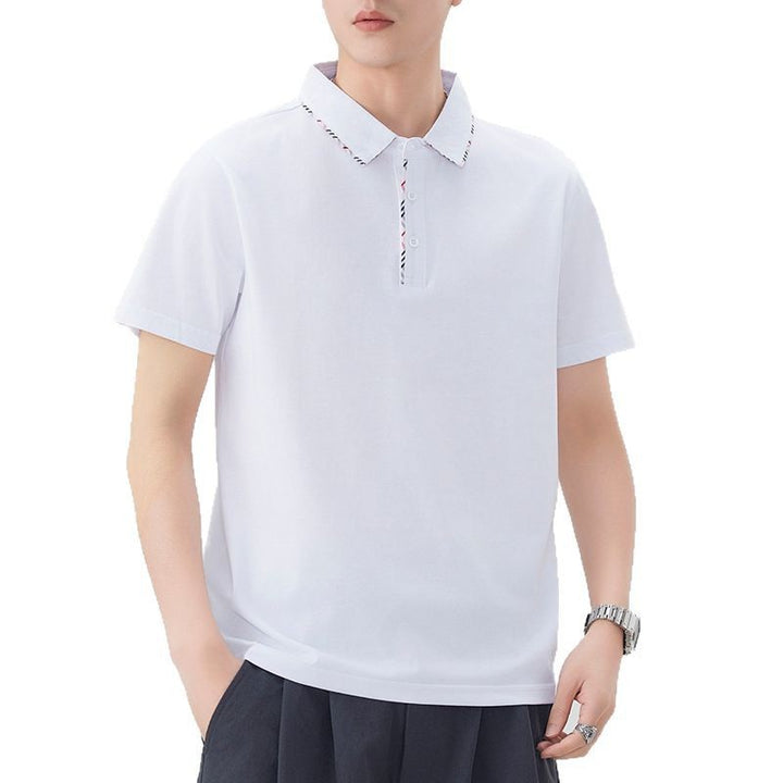 Herren Poloshirt mit modischem Kragen-Design Echoarchiv
