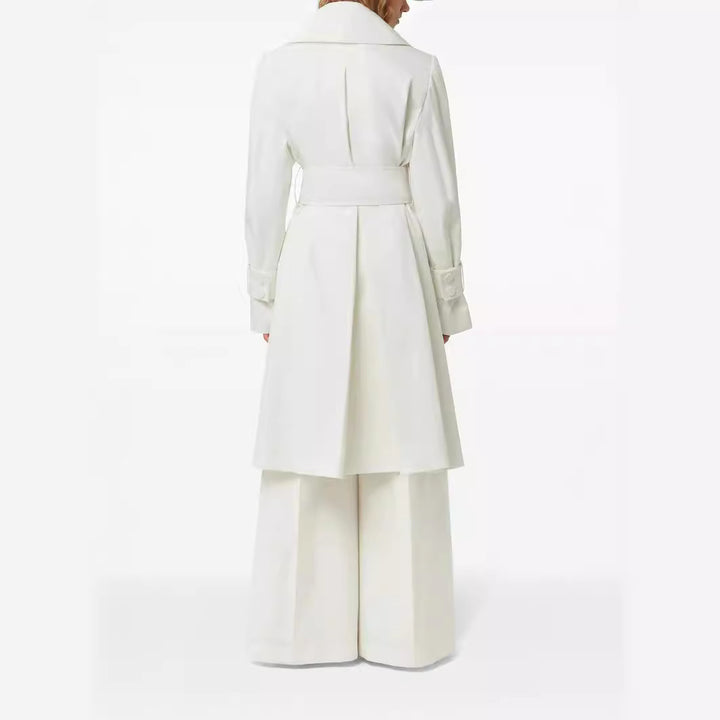 Damen Trenchcoat mit weitem Revers und Taillengürtel Echoarchiv