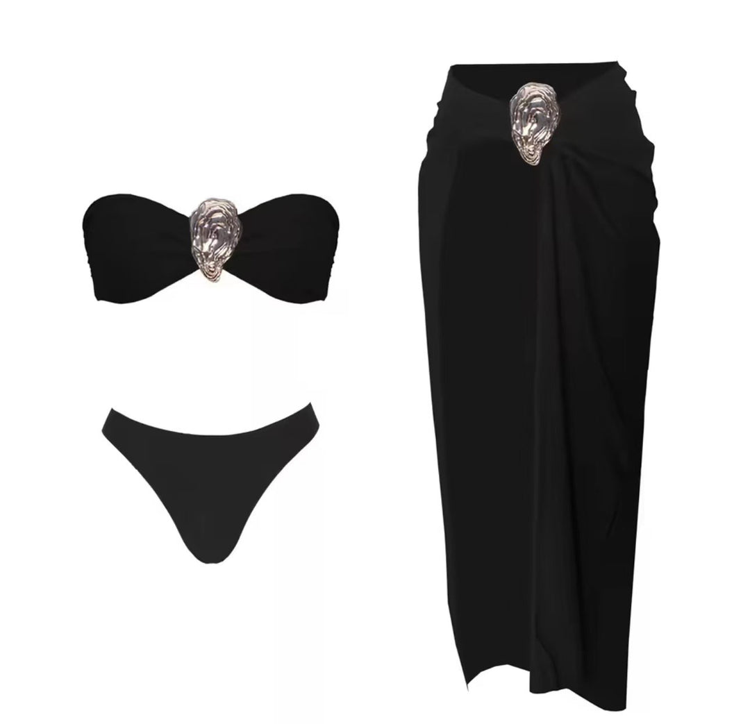 Damen elegantes Bikini-Set mit Wickelrock Echo Archiv