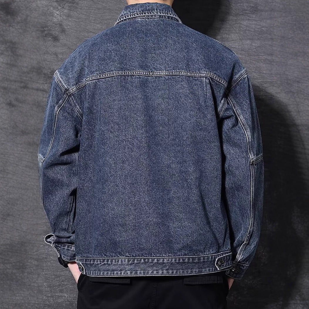 Herren Denim Jacke mit praktischen Taschen – Denvaro