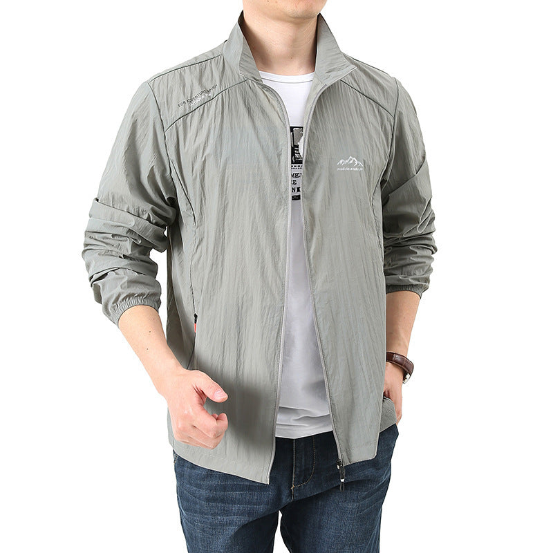 Herren Leichte Sportjacke mit Stehkragen Echo Archiv