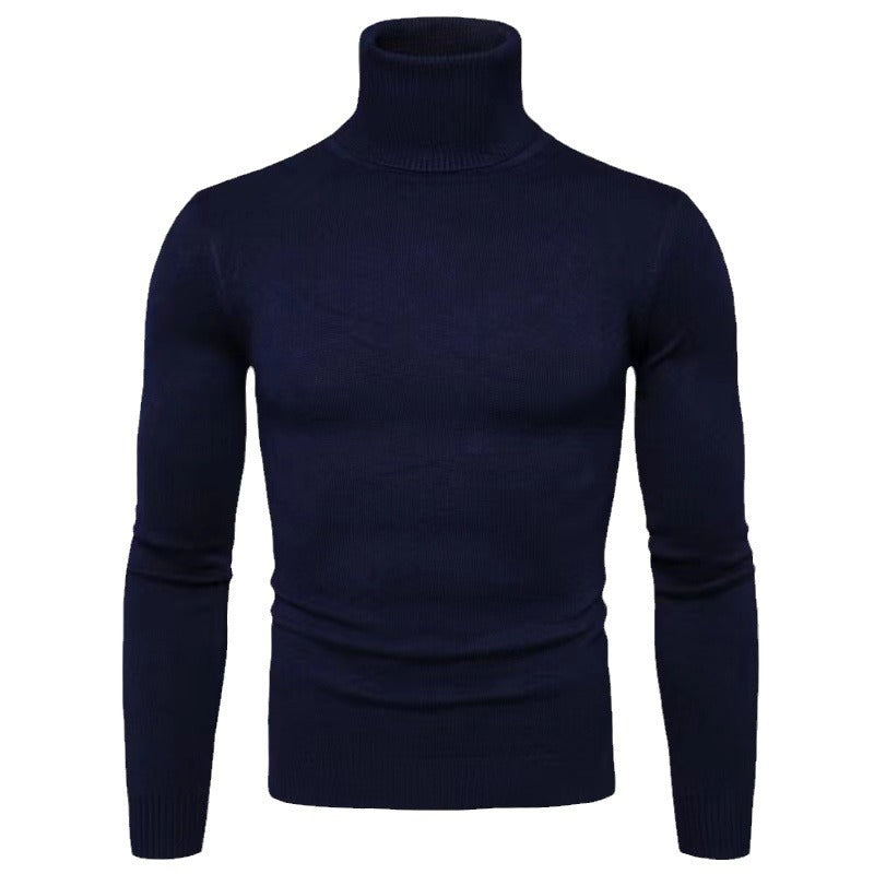 Herren modischer Rollkragenpullover aus feiner Merinowolle Echoarchiv