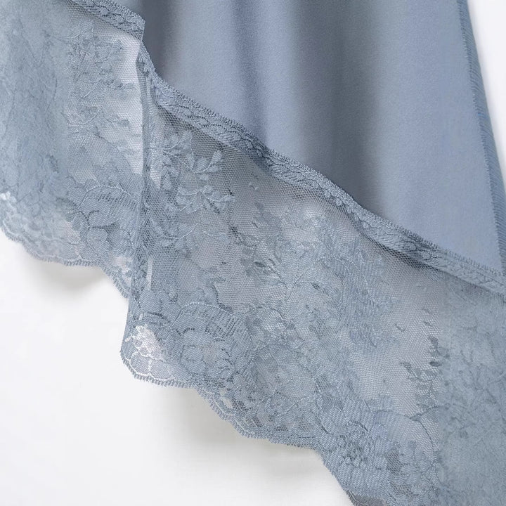 Damen eleganter Satinrock mit zarter Spitzenverzierung Echo Archiv