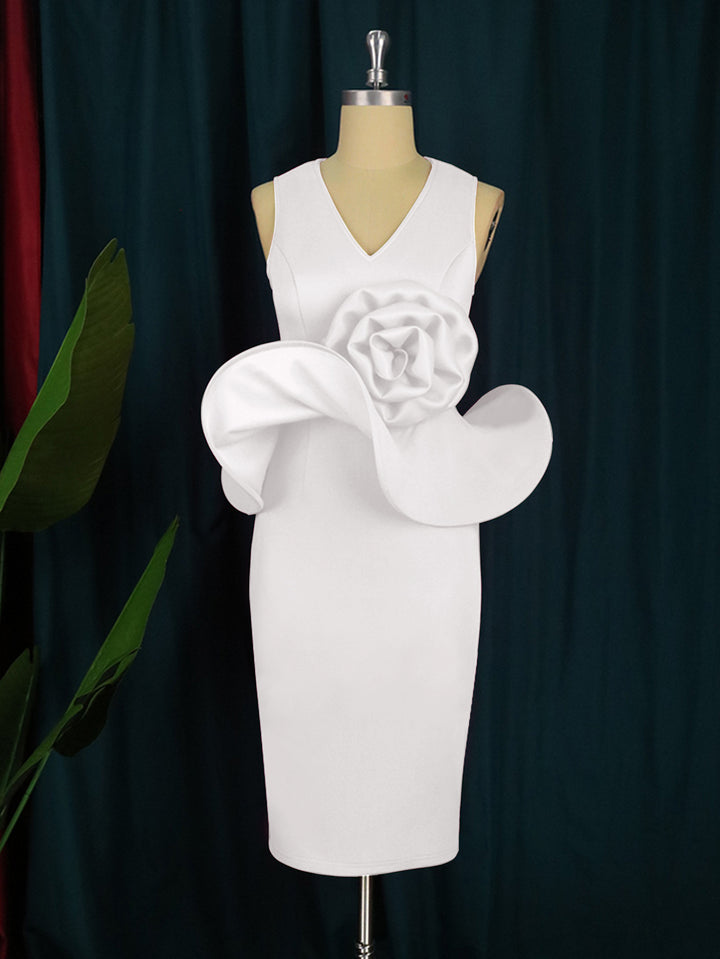 Damen Cocktailkleid mit kunstvollem Blumenapplikation Echo Archiv