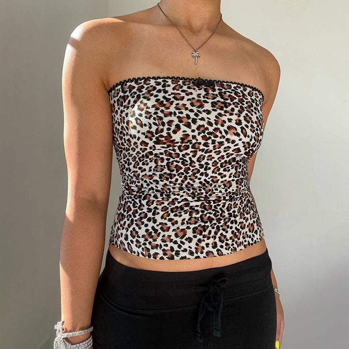 Damen Bustier-Oberteil mit Leopardenmuster Echo Archiv