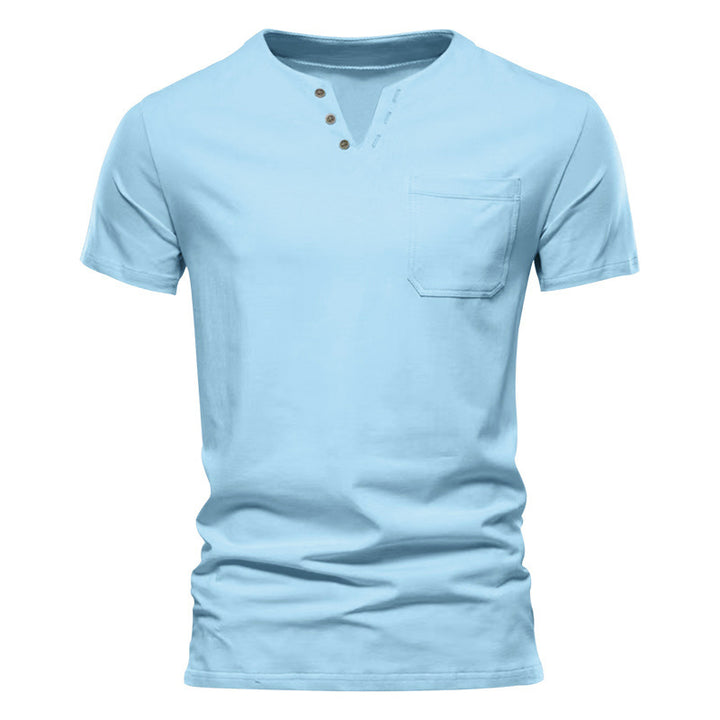 Herren Kurzarmshirt mit Knopfleiste und Brusttasche Echoarchiv