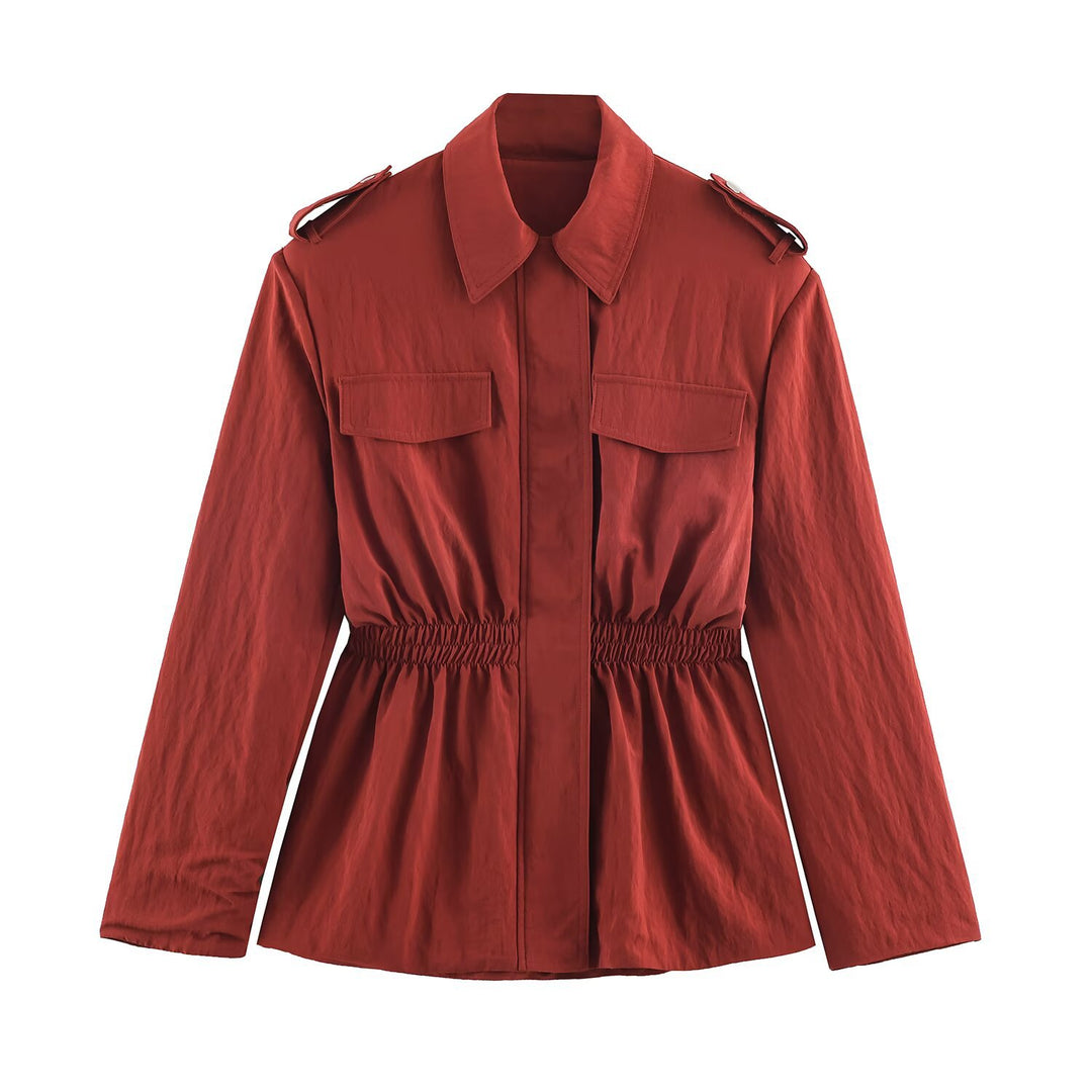 Damen Leichte High‑Waist Palazzo‑Hose mit weitem Bein und Eingrifftaschen Echo Archiv