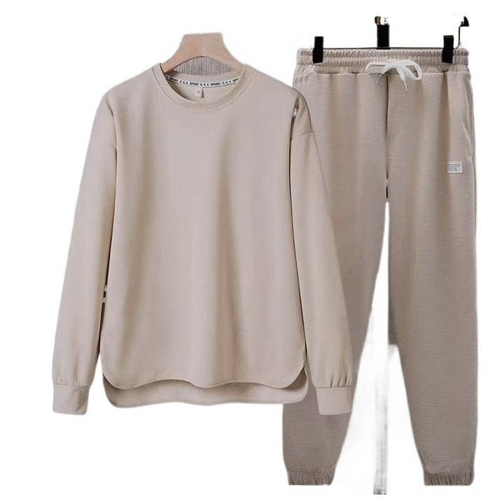 Damen komfortables Sweatshirt und lässige Jogginghose Set Echoarchiv