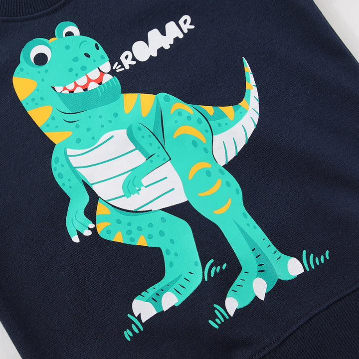 Jungen Sweatshirt mit lustigem Dinosaurier-Motiv Echo Archiv