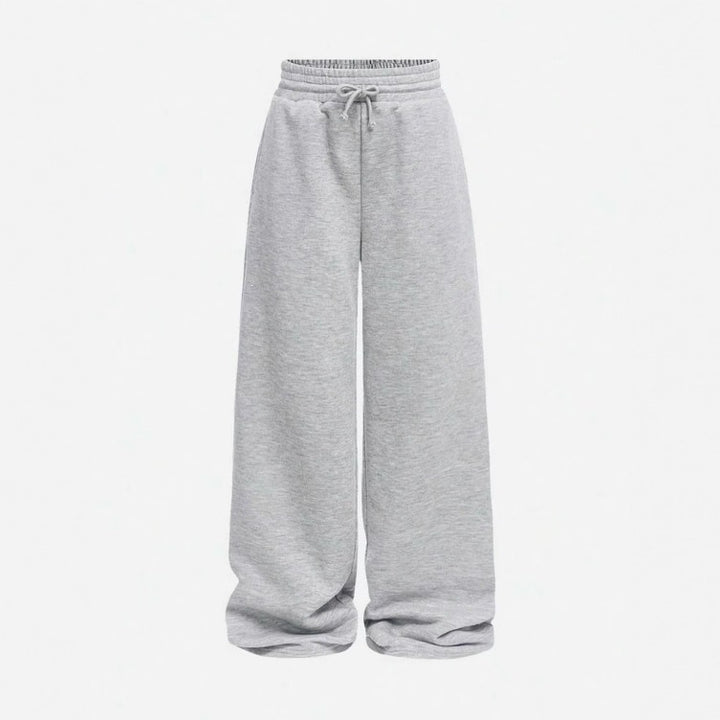 Unisex locker fallende Loungehose mit elastischem Kordelbund, Eingrifftaschen und geradem Bein – Marzano