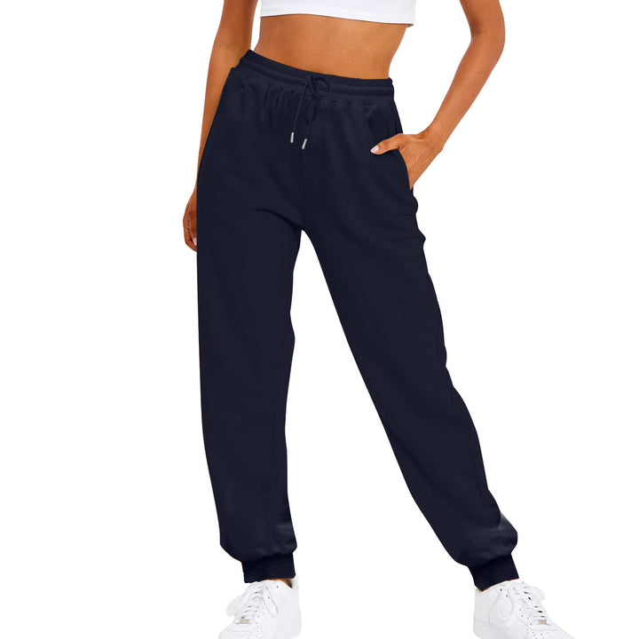 Damen nan komfortable Jogginghose mit Kordelzug Seitentaschen und geripptem Knöchelabschluss Echo Archiv