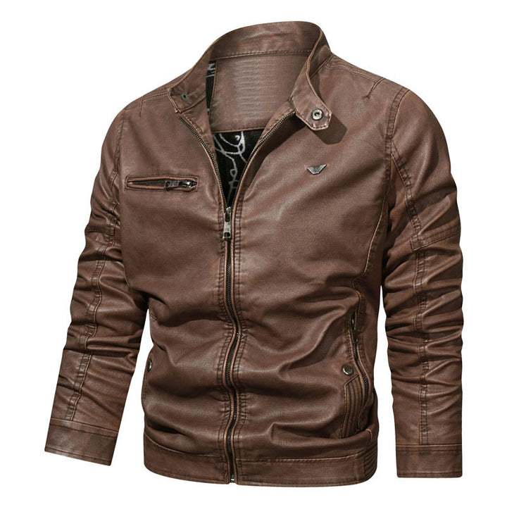 Herren Slim‑Fit Jeansblouson mit Used‑Optik, Reißverschluss‑Brusttasche und gesteppter Ärmelpartie Echo Archiv